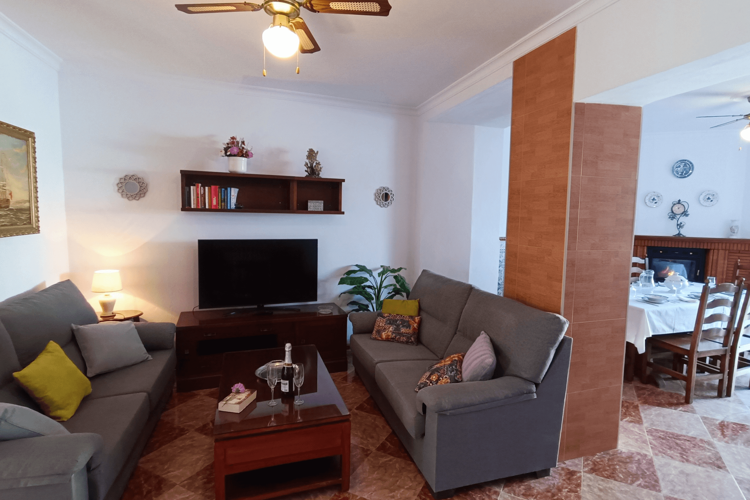 Casa Rural en Málaga con piscina Salón